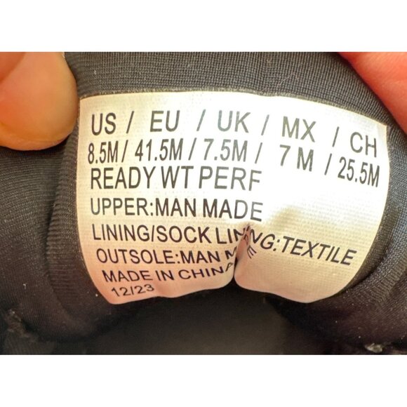 Kenneth Cole Reaction Mens Black Suede Sneakers with Perforated Design & White S - Picture 9 of 10